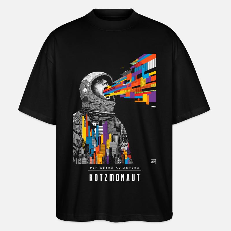 Kotzmonaut - T-shirt bio Blaster 2.0 coupe oversize Stanley/Stella Unisexe - noir