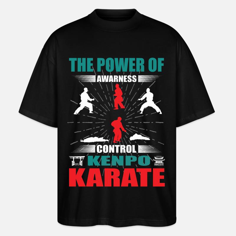 Kenpo Karate Zanshin Design - Stanley/Stella Oversized Unisex Bio T-Shirt Blaster 2.0 - Schwarz