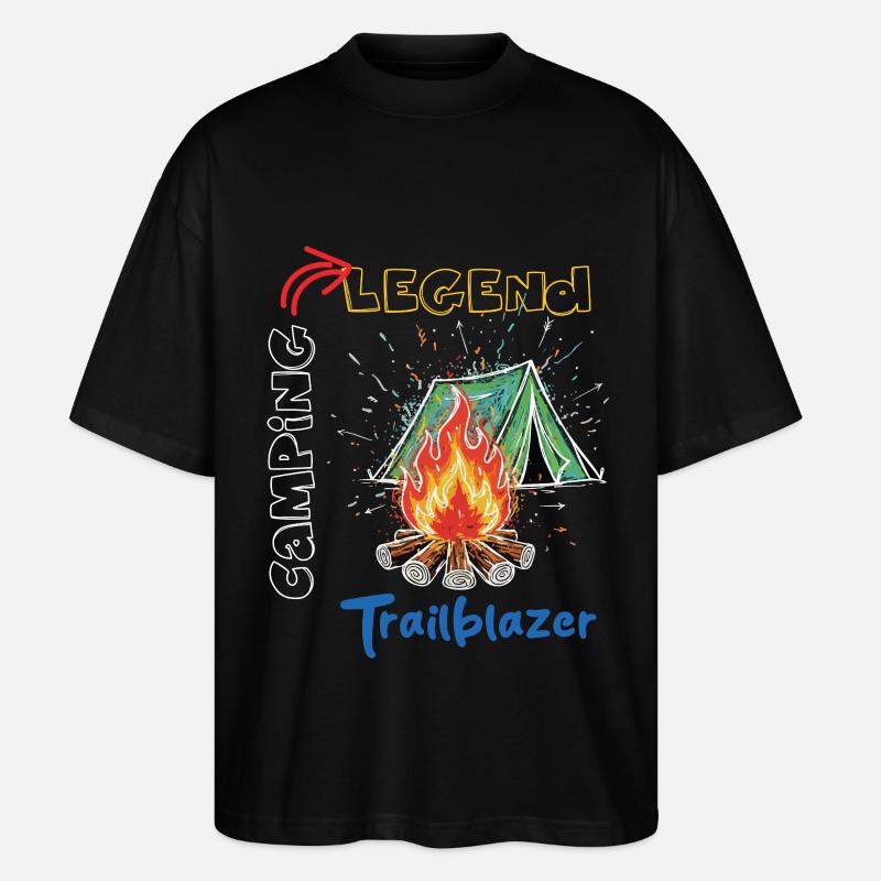 Camping Legend Trailblazer Aventure - T-shirt bio Blaster 2.0 coupe oversize Stanley/Stella Unisexe - noir