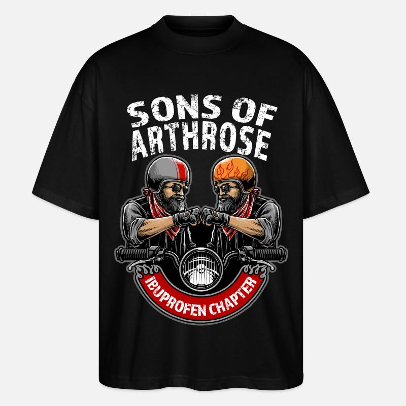 Fils d’Arthrosis - T-shirt bio Blaster 2.0 coupe oversize Stanley/Stella Unisexe - noir