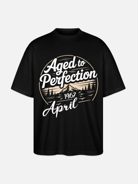 April 1967 birthday april 1967 - Stanley/Stella Oversized Unisex Organic T-shirt Blaster 2.0 - black