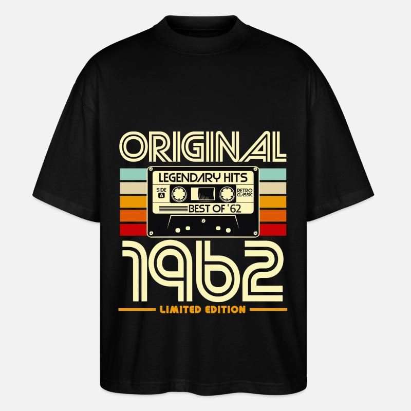 Original 1962 Edition Limitée - T-shirt bio Blaster 2.0 coupe oversize Stanley/Stella Unisexe - noir