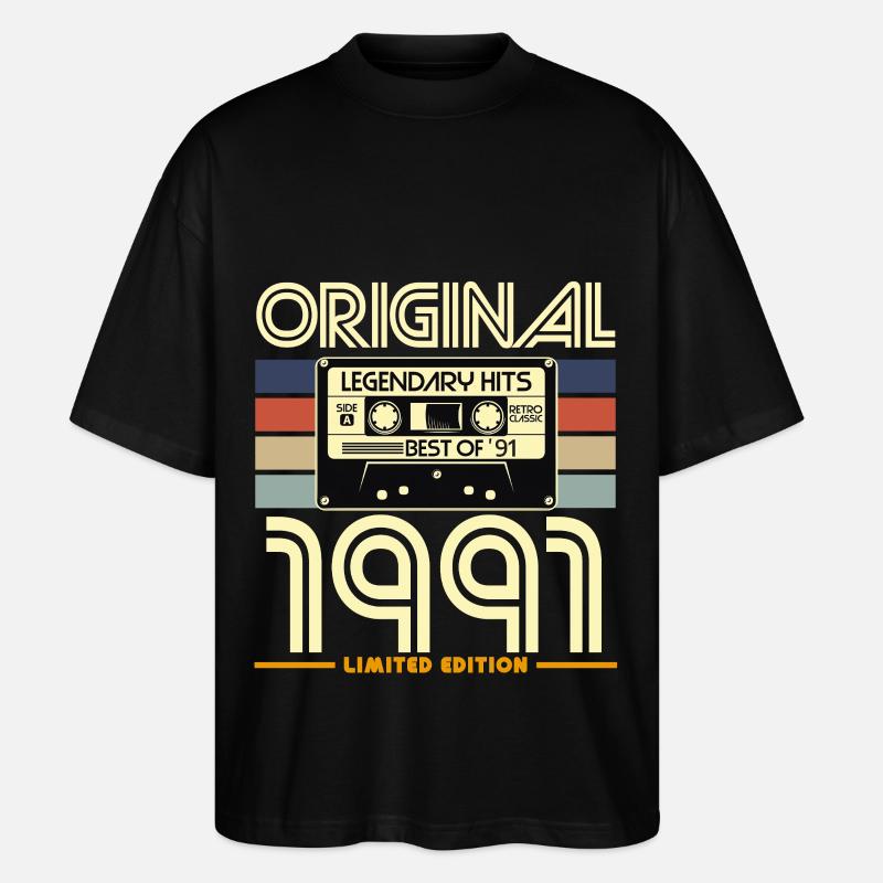 Original 1991 Retro Hits - T-shirt bio Blaster 2.0 coupe oversize Stanley/Stella Unisexe - noir