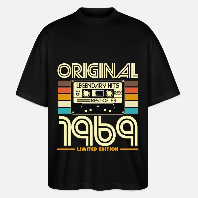 Original 1969 édition limitée - T-shirt bio Blaster 2.0 coupe oversize Stanley/Stella Unisexe - noir