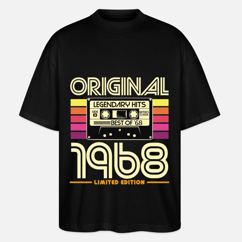 Original 1968 édition limitée - T-shirt bio Blaster 2.0 coupe oversize Stanley/Stella Unisexe - noir