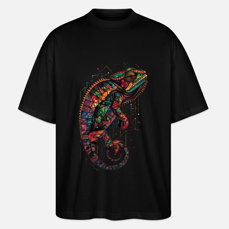 Caméléon - T-shirt bio Blaster 2.0 coupe oversize Stanley/Stella Unisexe - noir