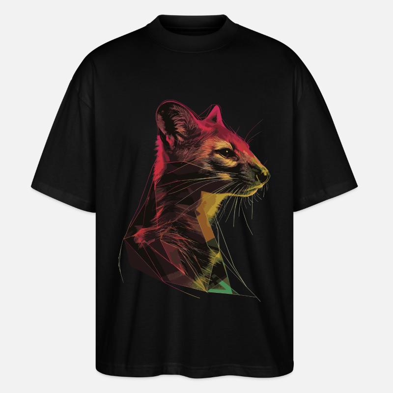 Hermelin - Stanley/Stella Oversized Unisex Bio T-Shirt Blaster 2.0 - Schwarz