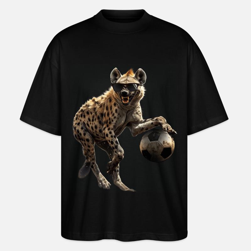 Hyäne - Stanley/Stella Oversized Unisex Bio T-Shirt Blaster 2.0 - Schwarz