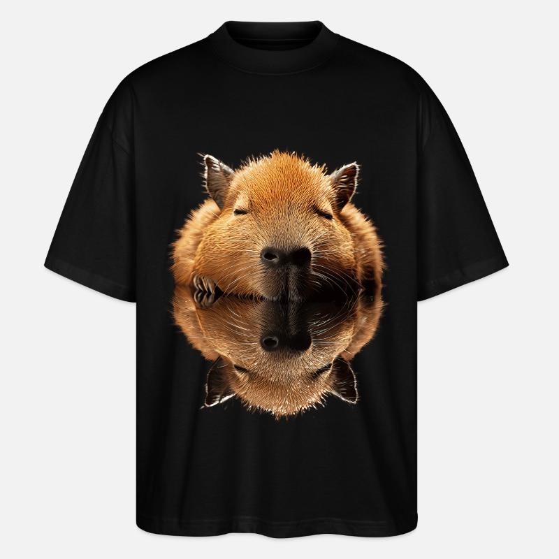 Capybara - T-shirt bio Blaster 2.0 coupe oversize Stanley/Stella Unisexe - noir