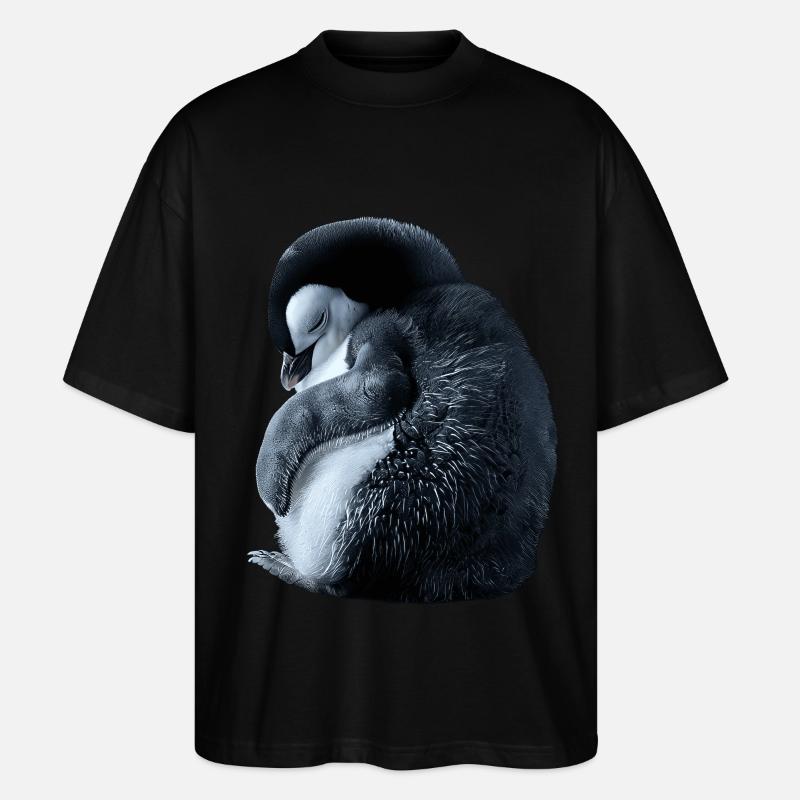 Pingouin - T-shirt bio Blaster 2.0 coupe oversize Stanley/Stella Unisexe - noir
