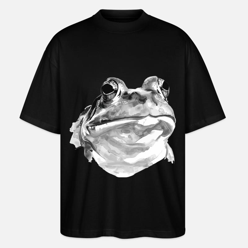 Frog - Stanley/Stella Oversized Unisex Organic T-shirt Blaster 2.0 - black