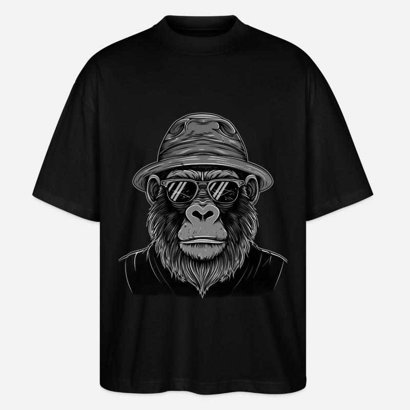 Gorilla - Stanley/Stella Oversized Unisex Bio T-Shirt Blaster 2.0 - Schwarz