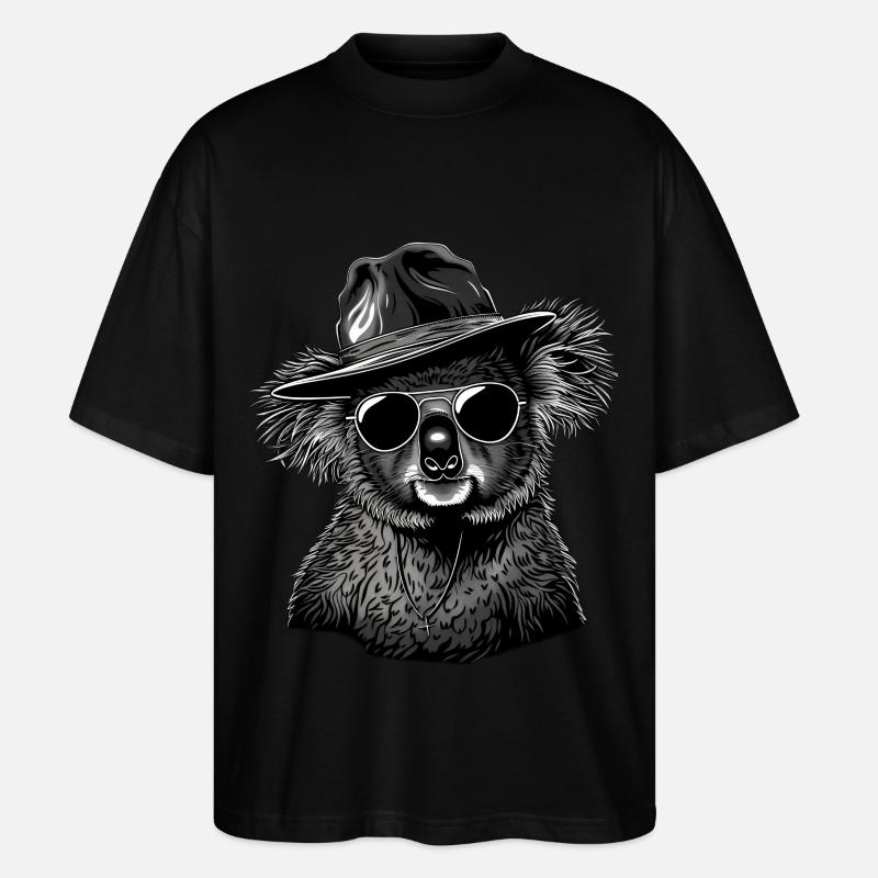 Koala - Stanley/Stella Oversized Unisex Organic T-shirt Blaster 2.0 - black