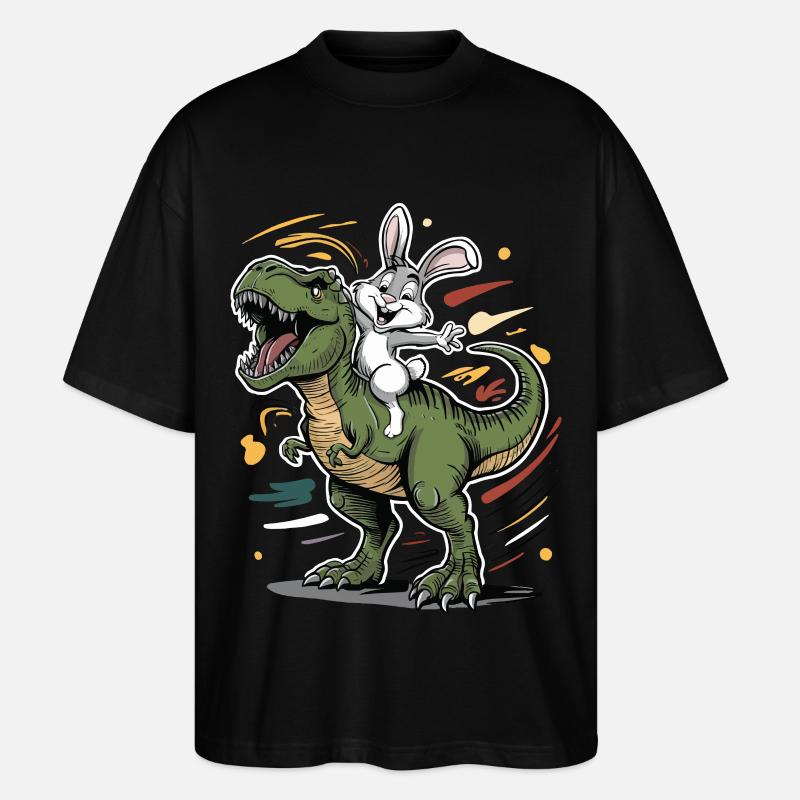 Rabbit - Stanley/Stella Oversized Unisex Organic T-shirt Blaster 2.0 - black