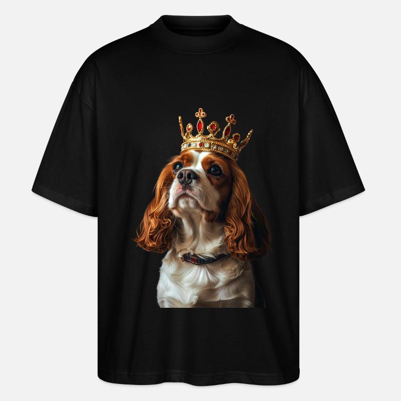 Cavalier King Charles Spaniel - T-shirt bio Blaster 2.0 coupe oversize Stanley/Stella Unisexe - noir