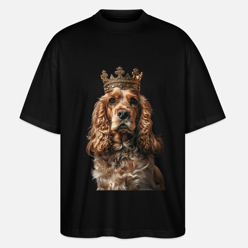 Cocker Spaniel - Stanley/Stella Oversized Unisex Bio T-Shirt Blaster 2.0 - Schwarz