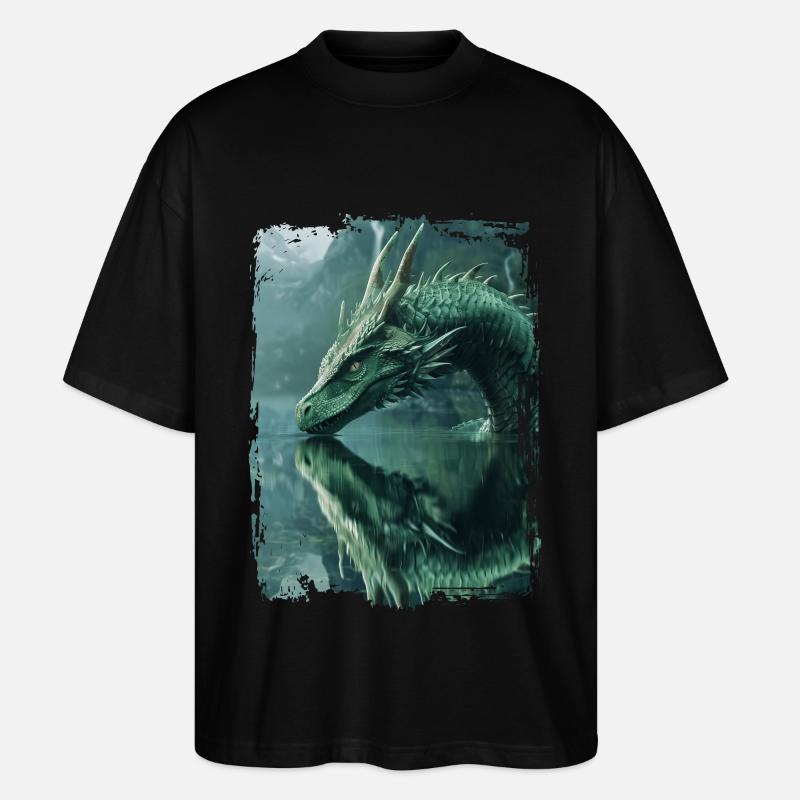 Drachen - Stanley/Stella Oversized Unisex Bio T-Shirt Blaster 2.0 - Schwarz