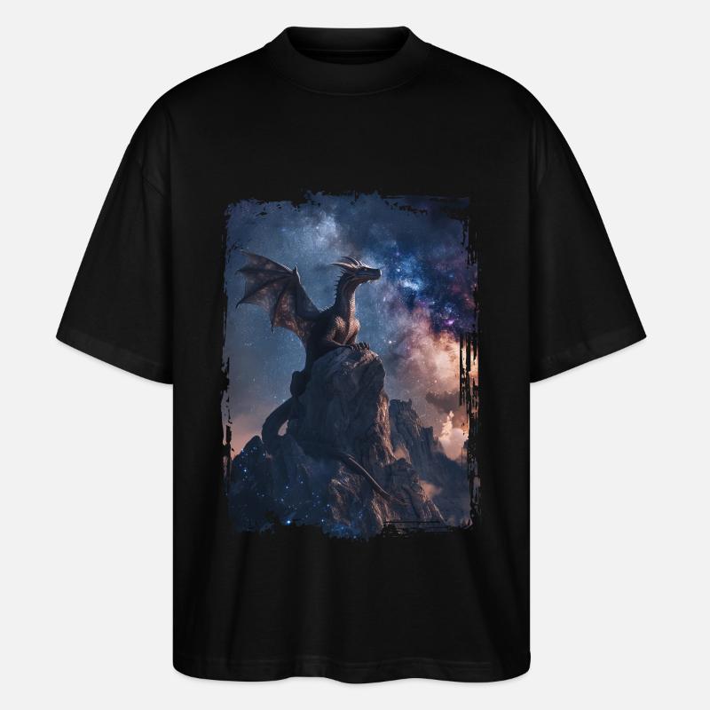 Drachen - Stanley/Stella Oversized Unisex Bio T-Shirt Blaster 2.0 - Schwarz