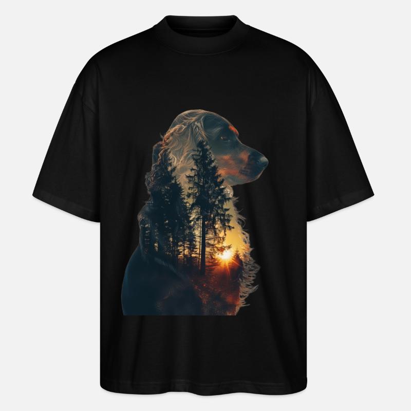 Cocker Spaniel - T-shirt bio Blaster 2.0 coupe oversize Stanley/Stella Unisexe - noir