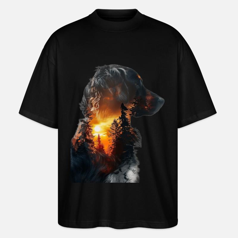 Berner Sennenhund - Stanley/Stella Oversized Unisex Bio T-Shirt Blaster 2.0 - Schwarz