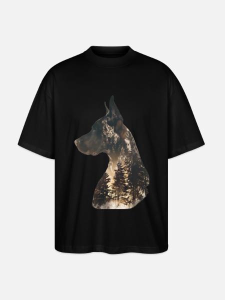 Great Dane - Stanley/Stella Oversized Unisex Organic T-shirt Blaster 2.0 - black