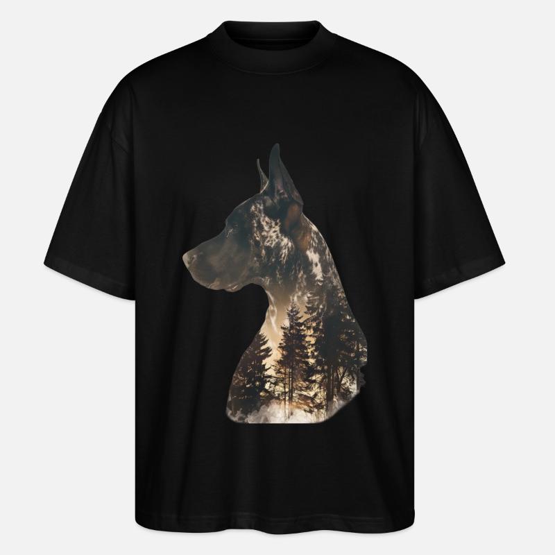 Deutsche Dogge - Stanley/Stella Oversized Unisex Bio T-Shirt Blaster 2.0 - Schwarz
