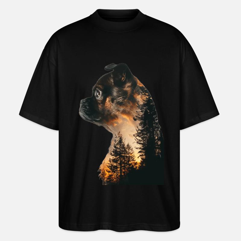 Mops - Stanley/Stella Oversized Unisex Bio T-Shirt Blaster 2.0 - Schwarz