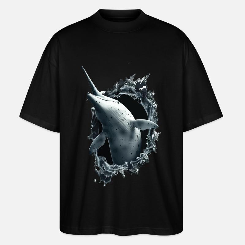 Narwal - Stanley/Stella Oversized Unisex Bio T-Shirt Blaster 2.0 - Schwarz