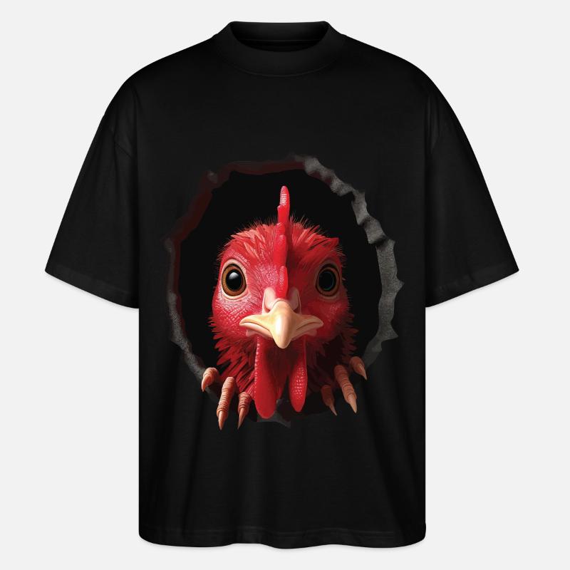 Truthahn - Stanley/Stella Oversized Unisex Bio T-Shirt Blaster 2.0 - Schwarz