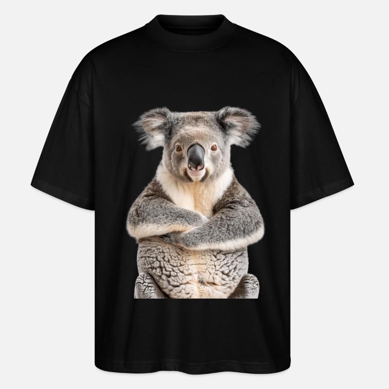 Koala - T-shirt bio Blaster 2.0 coupe oversize Stanley/Stella Unisexe - noir