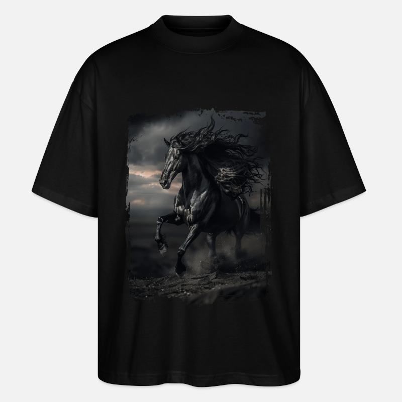 Friesisch - Stanley/Stella Oversized Unisex Bio T-Shirt Blaster 2.0 - Schwarz