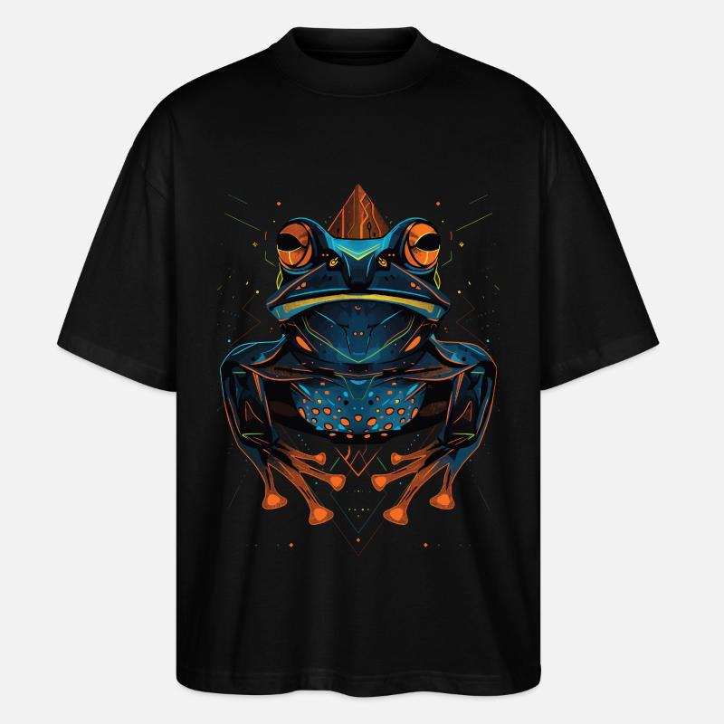 Frosch - Stanley/Stella Oversized Unisex Bio T-Shirt Blaster 2.0 - Schwarz