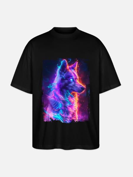 Chien - T-shirt bio Blaster 2.0 coupe oversize Stanley/Stella Unisexe - noir