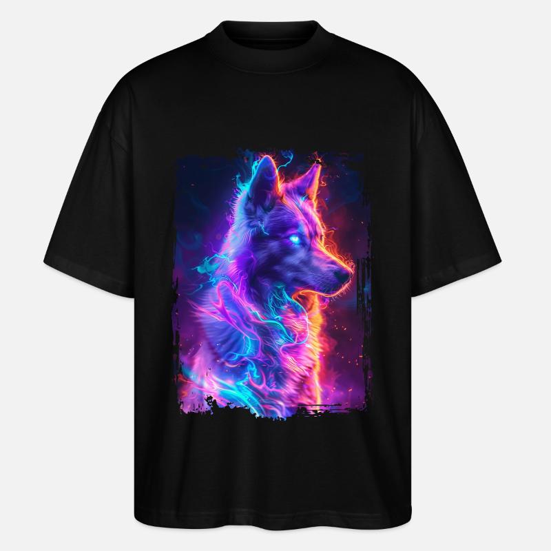 Hund - Stanley/Stella Oversized Unisex Bio T-Shirt Blaster 2.0 - Schwarz