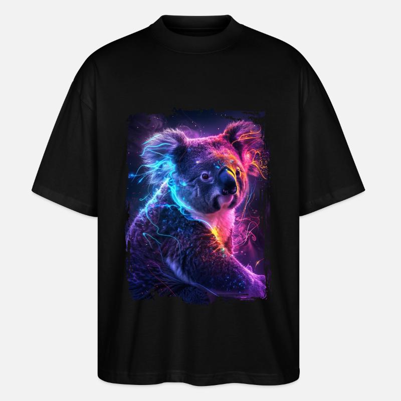 Koala - T-shirt bio Blaster 2.0 coupe oversize Stanley/Stella Unisexe - noir