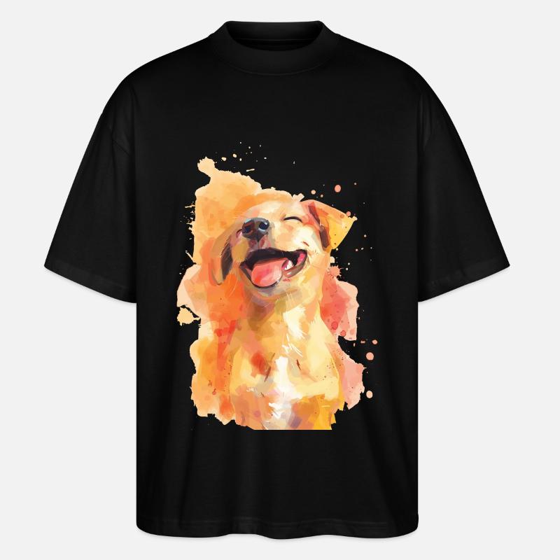 Hund - Stanley/Stella Oversized Unisex Bio T-Shirt Blaster 2.0 - Schwarz