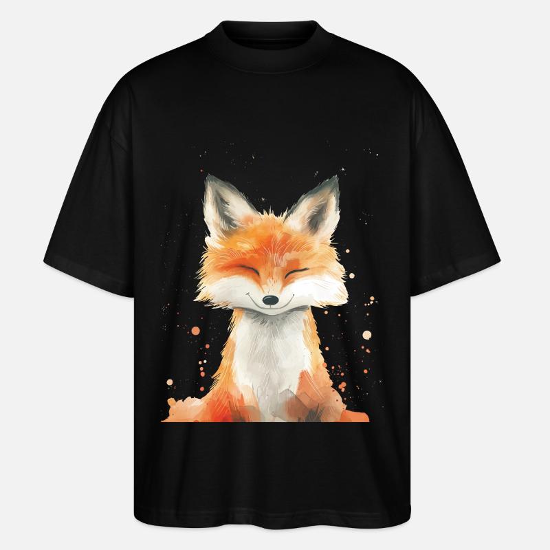 Fuchs - Stanley/Stella Oversized Unisex Bio T-Shirt Blaster 2.0 - Schwarz