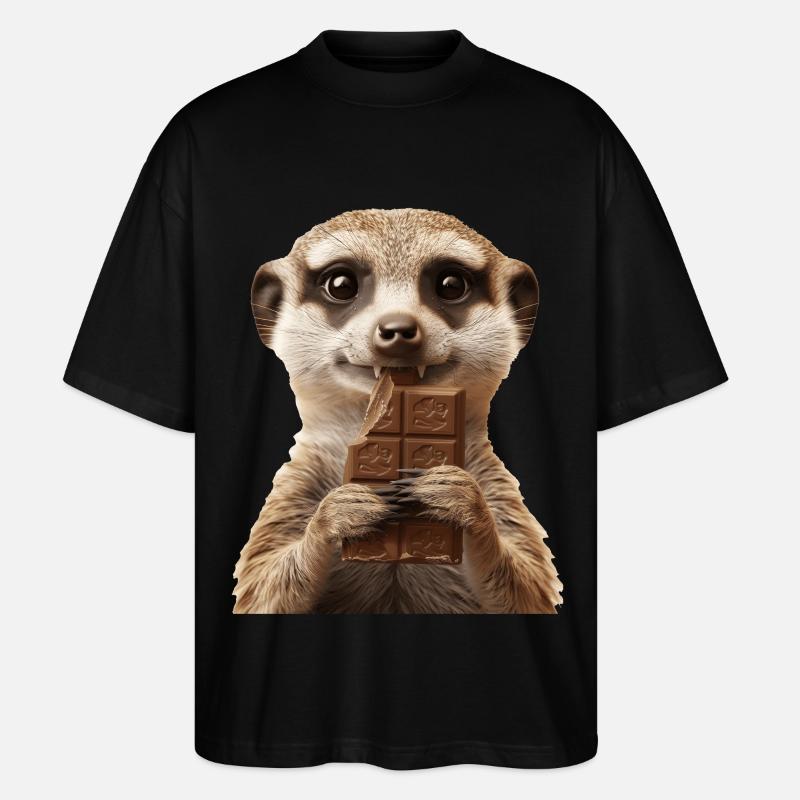 Erdmännchen - Stanley/Stella Oversized Unisex Bio T-Shirt Blaster 2.0 - Schwarz
