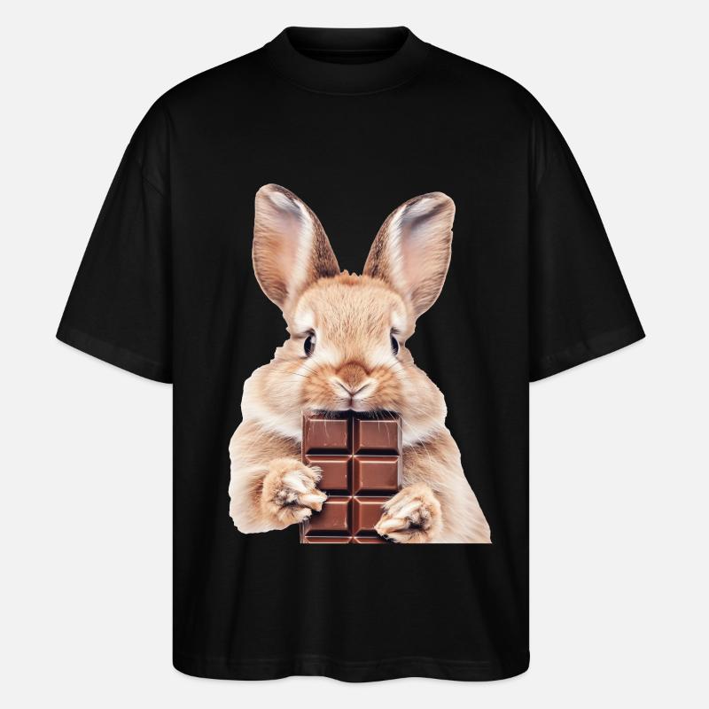 Rabbit - Stanley/Stella Oversized Unisex Organic T-shirt Blaster 2.0 - black