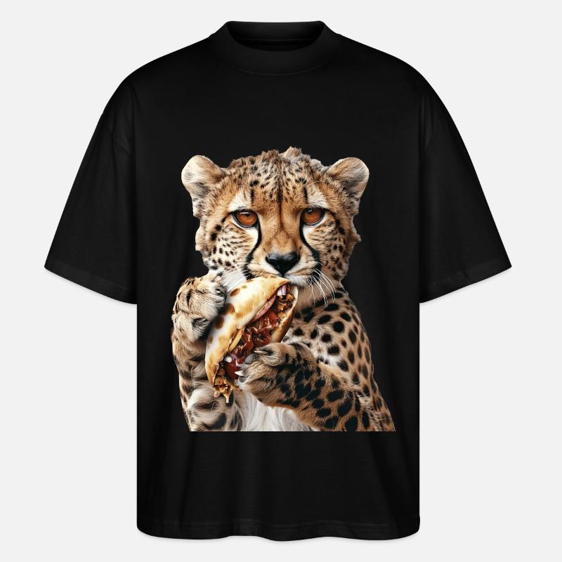 Guépard - T-shirt bio Blaster 2.0 coupe oversize Stanley/Stella Unisexe - noir