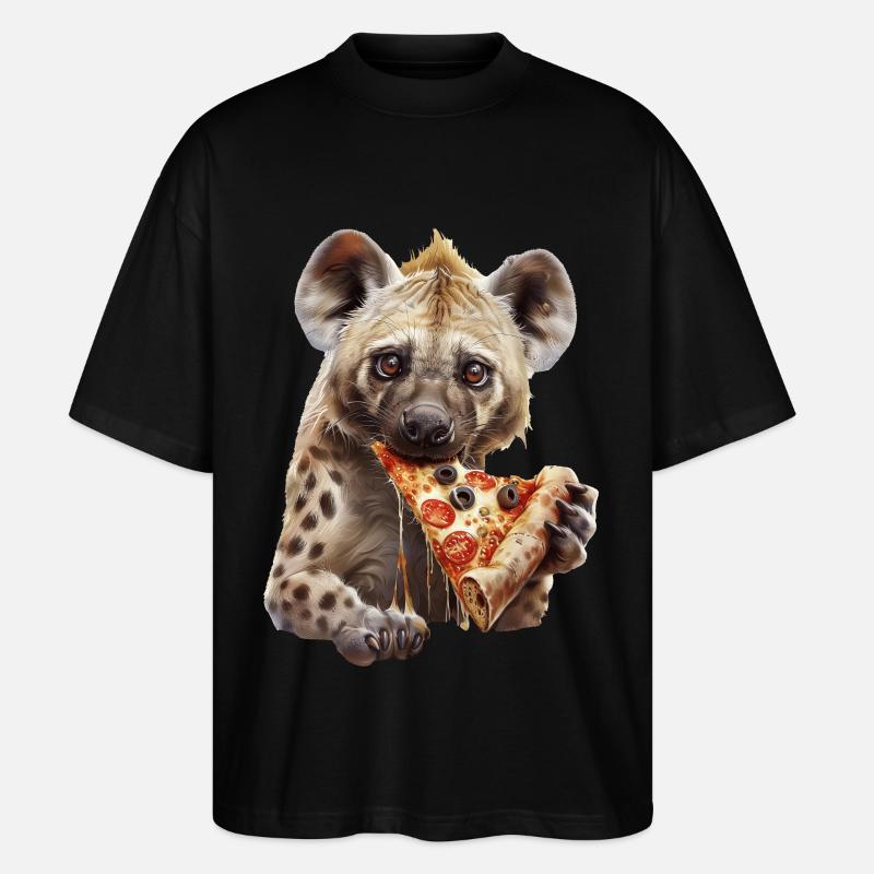 Hyäne - Stanley/Stella Oversized Unisex Bio T-Shirt Blaster 2.0 - Schwarz