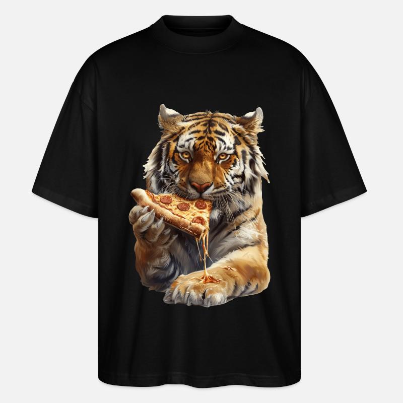 Tiger - Stanley/Stella Oversized Unisex Bio T-Shirt Blaster 2.0 - Schwarz