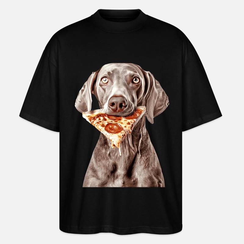 Weimaraner - Stanley/Stella Oversized Unisex Bio T-Shirt Blaster 2.0 - Schwarz