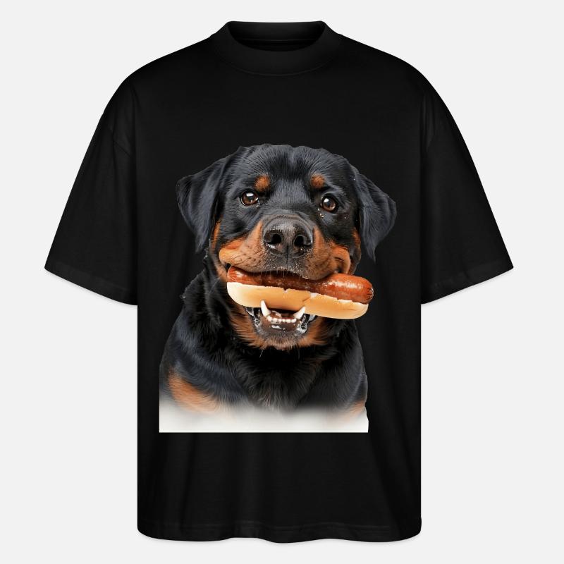 Rottweiler - Stanley/Stella Oversized Unisex Bio T-Shirt Blaster 2.0 - Schwarz