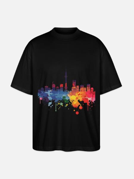 Higashiōsaka - T-shirt bio Blaster 2.0 coupe oversize Stanley/Stella Unisexe - noir