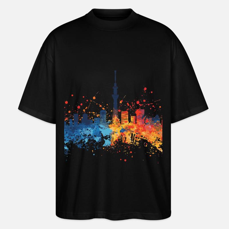 Kisarazu - Stanley/Stella Oversized Unisex Bio T-Shirt Blaster 2.0 - Schwarz