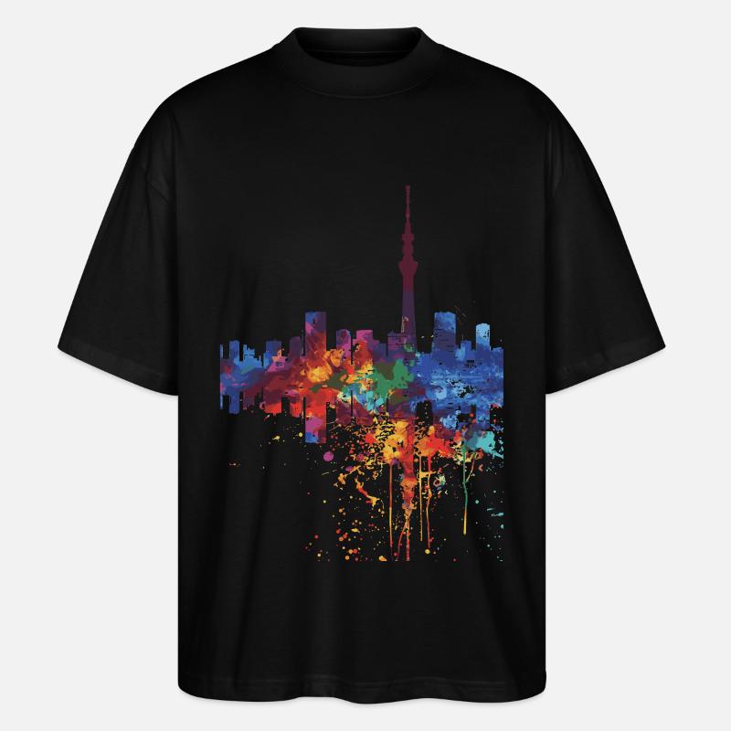 Kitakyushū - T-shirt bio Blaster 2.0 coupe oversize Stanley/Stella Unisexe - noir