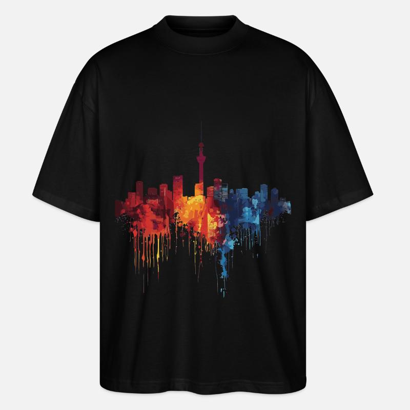 Kōbe - Stanley/Stella Oversized Unisex Bio T-Shirt Blaster 2.0 - Schwarz