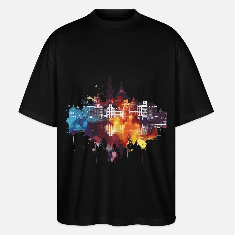 Dordrecht - Stanley/Stella Oversized Unisex Organic T-shirt Blaster 2.0 - black