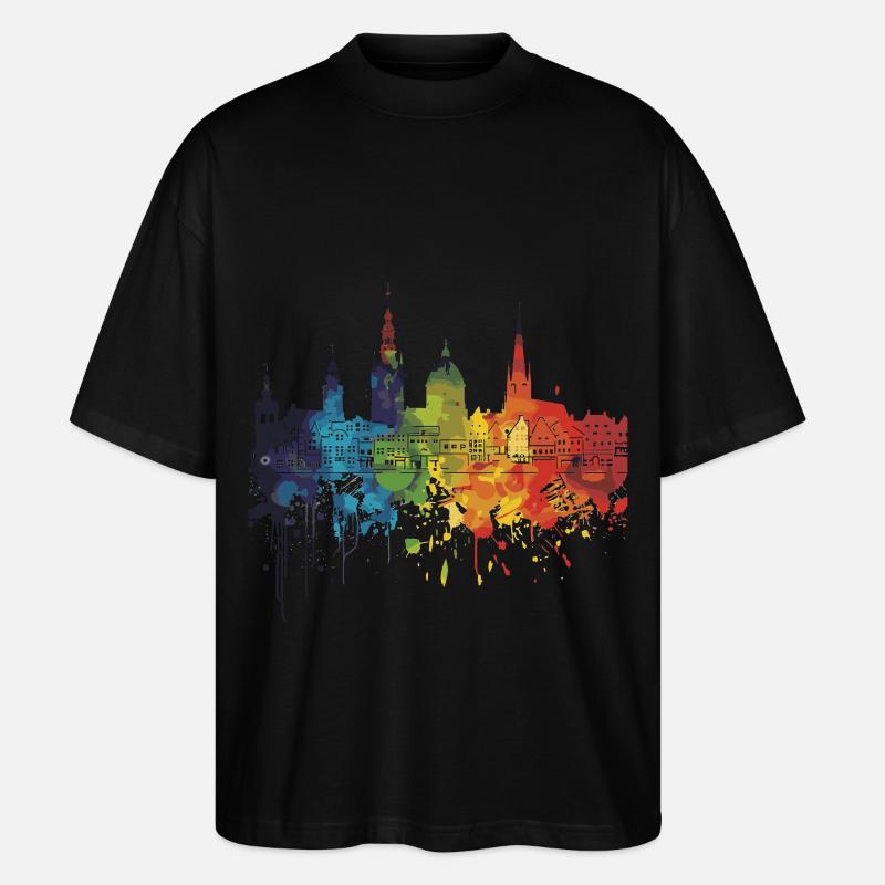 Sittard-Geleen - Stanley/Stella Oversized Unisex Bio T-Shirt Blaster 2.0 - Schwarz